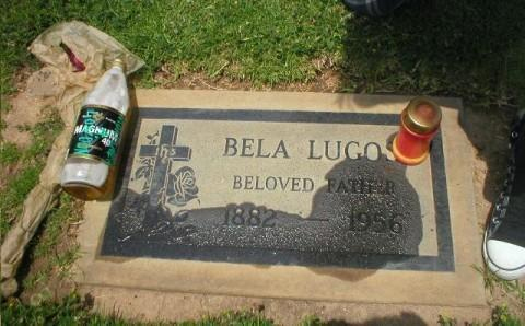 At Bela Lugosi's Grave
